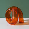 Orange Glass Candleholder LT657-OR