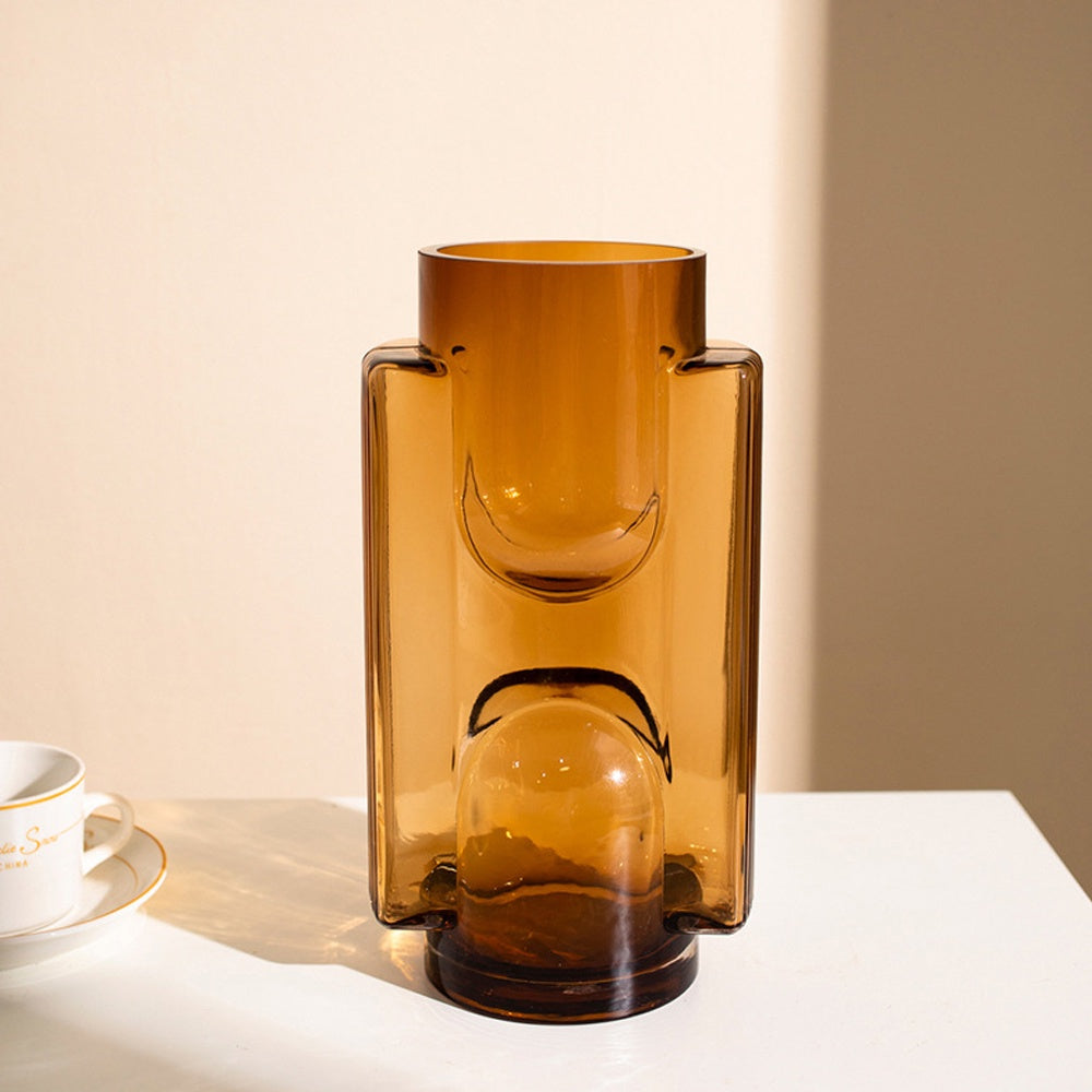 Amber Glass Vase - Medium 2020-41