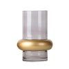 Gold & Glass Cylindrical Vase - Medium FB-ZS2020B