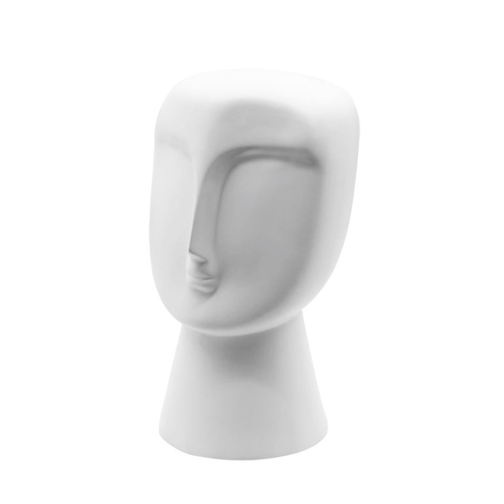 White Ceramic Abstract Figurative Sculpture BSYG0306W