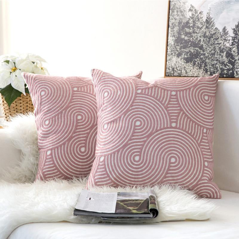 Embroidered Mid-Century Modern Pattern Cushion MND080