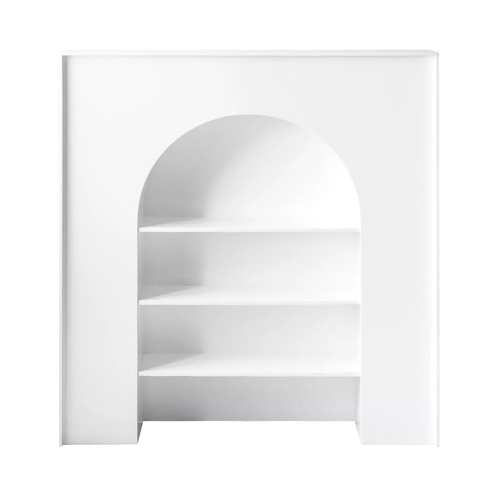White Wooden Arch Shelf 210089SB On Sale