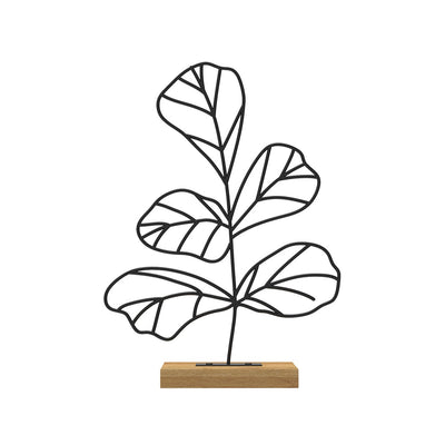 Metal Linear Fiddle Leaf Décor 21086BB-B ديكور المنزل