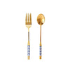 Asami Dessert Spoon & Fork Set المطبخ وتناول الطعام