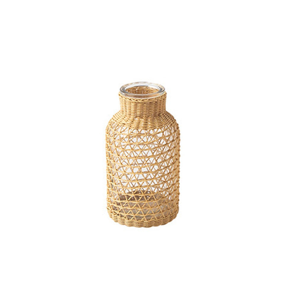 Glass Vase with Rattan Cover - Large 21AL138-S