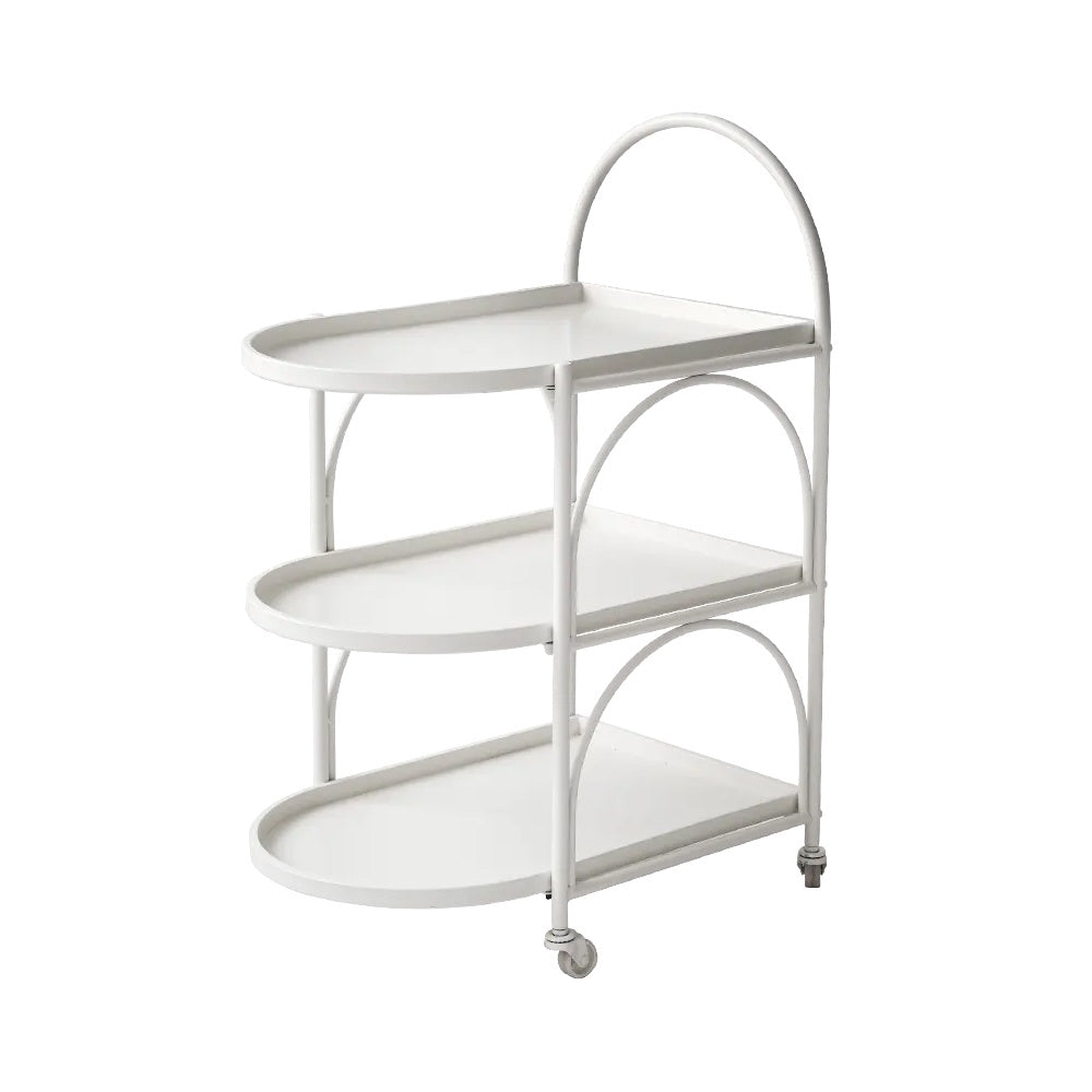 White Iron Serving Trolley 220017SB On Sale