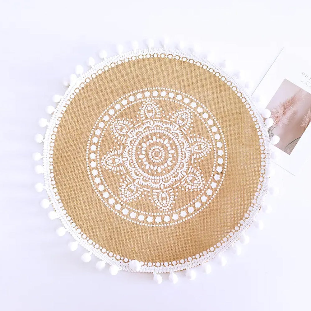 White & Natural Placemant 22AL141-2