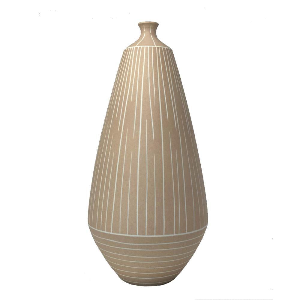 Beige Ceramic Vase - Large 605249