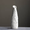 White Ceramic Leaf VaseSS078 مزهرية