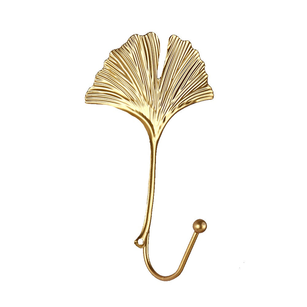 Gold Metal Leaf Wall Hook - E SHDG1191019