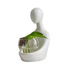 White Resin Figurative Bud Vase/Candleholder - Single AX04F142-1