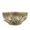Glass Bowl with Aluminum Coral Detail FL-Y1903