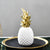 White & Gold Resin Pineapple - Medium ZD-106