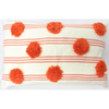Coral Pom Pom Cushion - Rectangle BQ000565-C-R