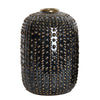Black Ceramic Vase with Bronze Dots - Medium FA-D1990A