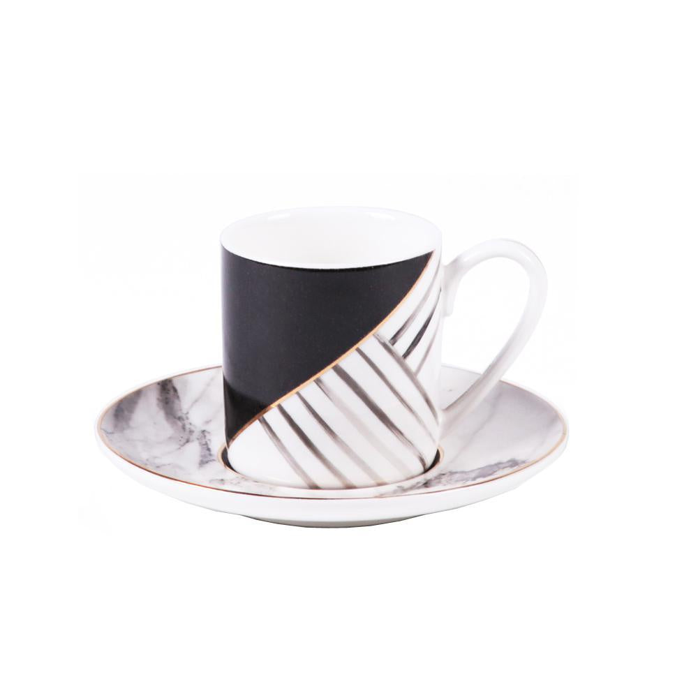 Geo Cup & Saucer 500436