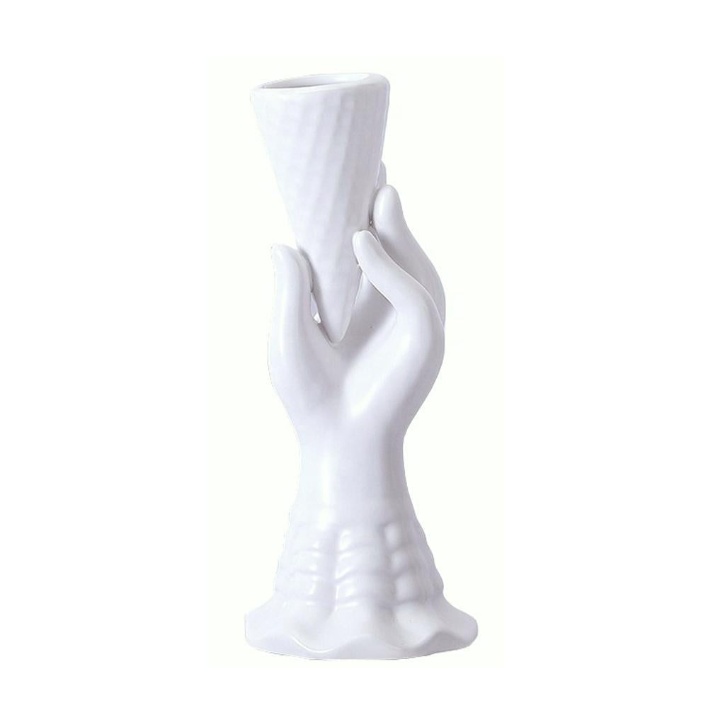 White Ceramic Vase FB-019