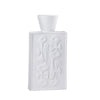 White Ceramic Vase with Relief Detail - Large 607726