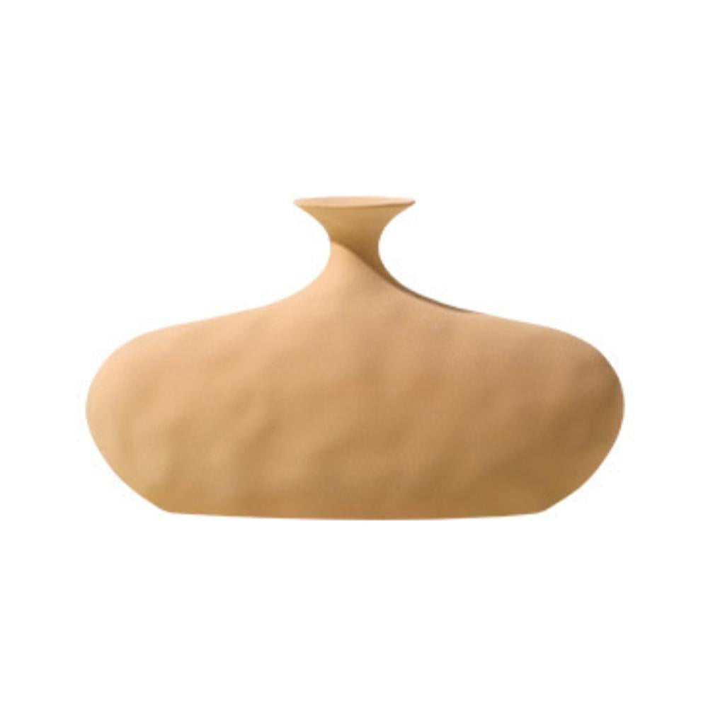 Pale Yellow Ceramic Vase ZD-060