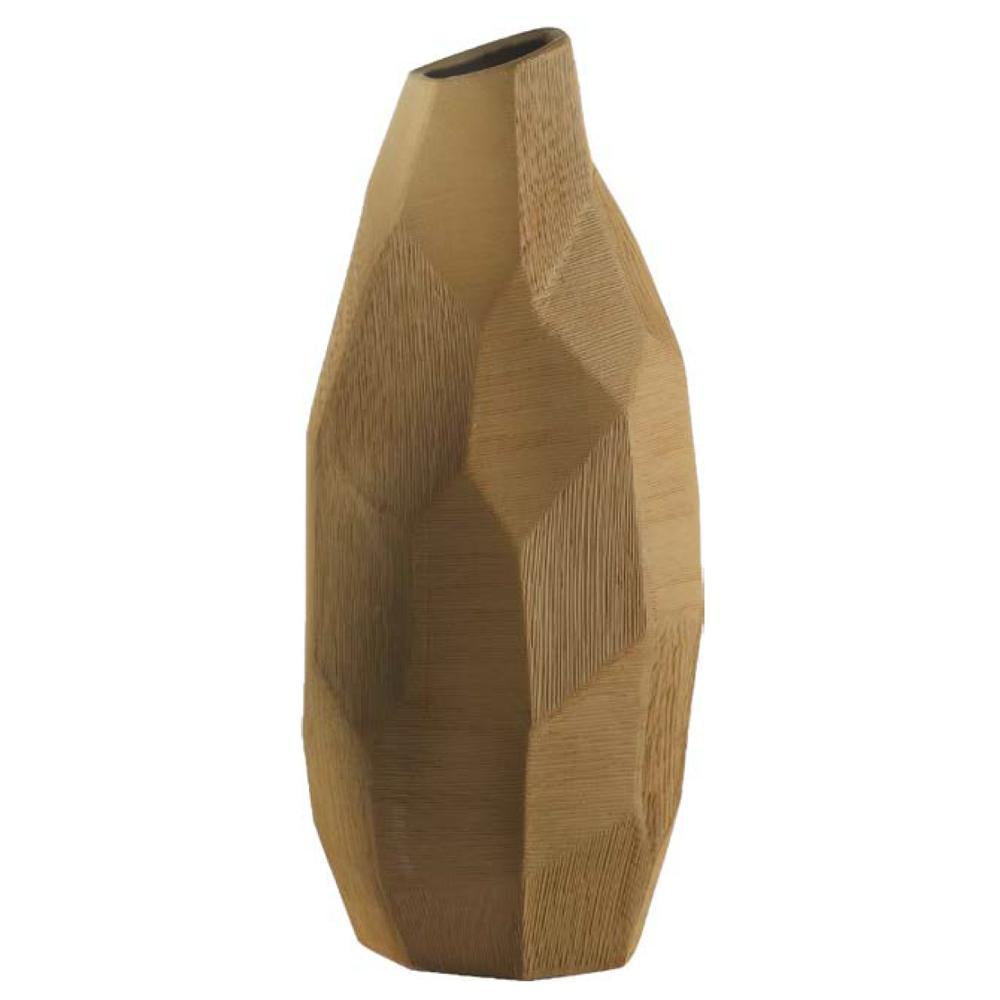 Ochre Ceramic Hand Scribed Vase HPLX0247Y1