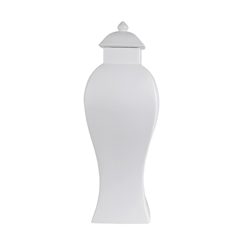 White Ceramic Jar - Large OMS04017154W1