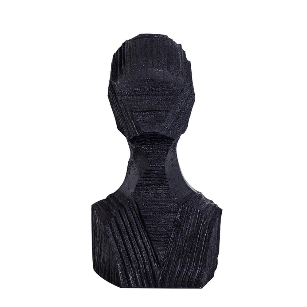 Black Resin Abstract Figurative Sculpture FC-SZ2024A