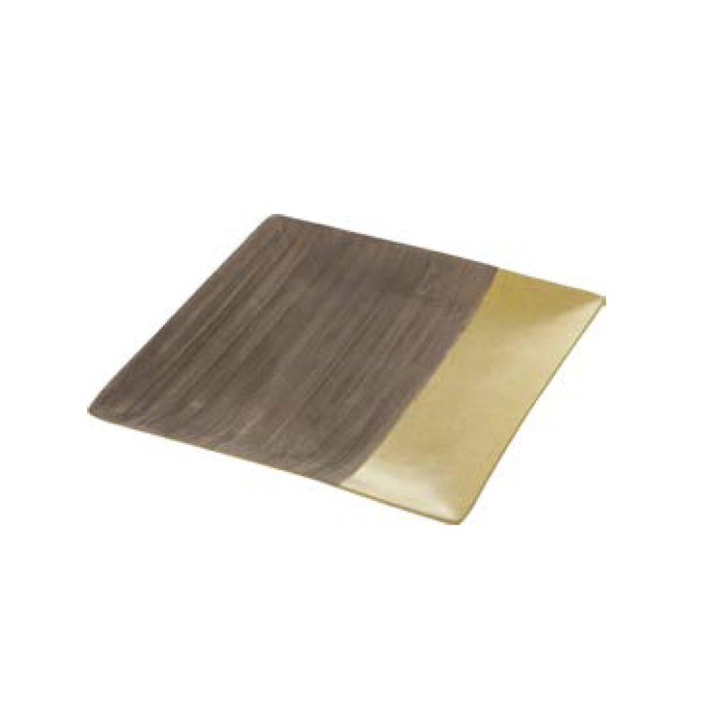 Brown & Gold Hand Scribed Plate RYLX0226YC1