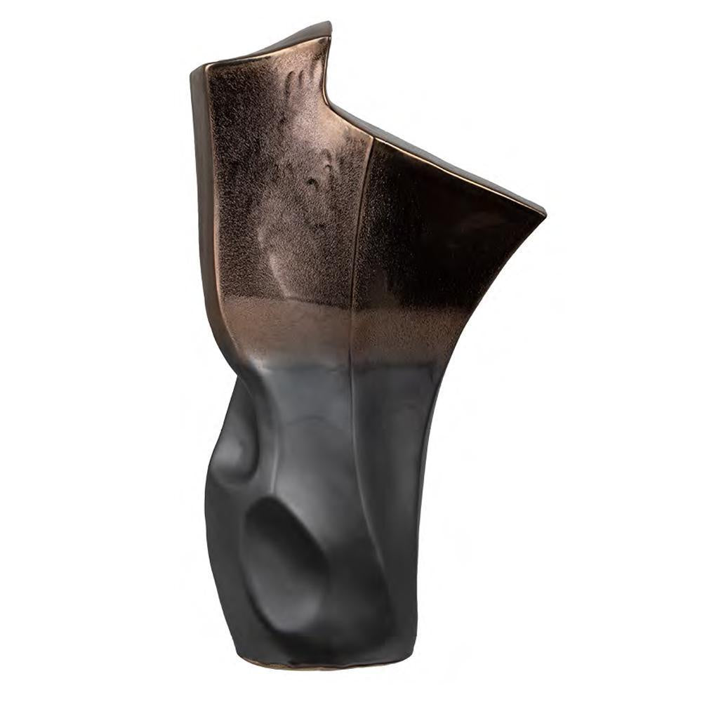 Abstract Ceramic Metal Glaze Vase BSJSY3423J