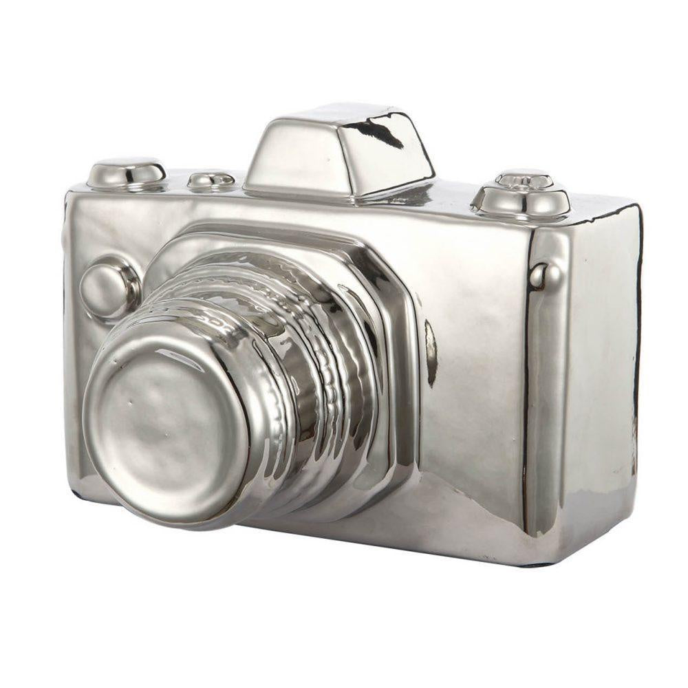 Silver Ceramic Camera JC0125-SILV