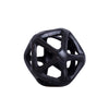Black Ceramic Geometric Orb - Small ديكور المنزل