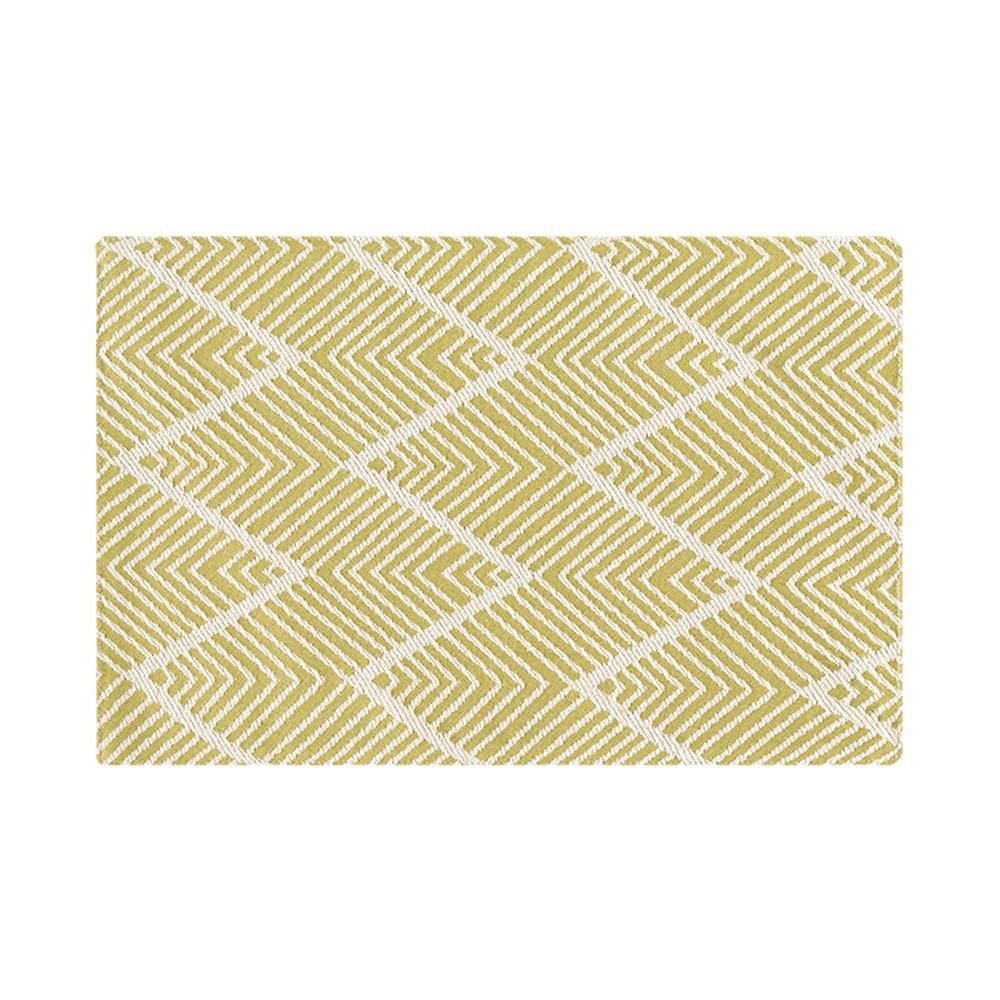 Yellow & White Geometric Pattern Placemat CQ000052-Y