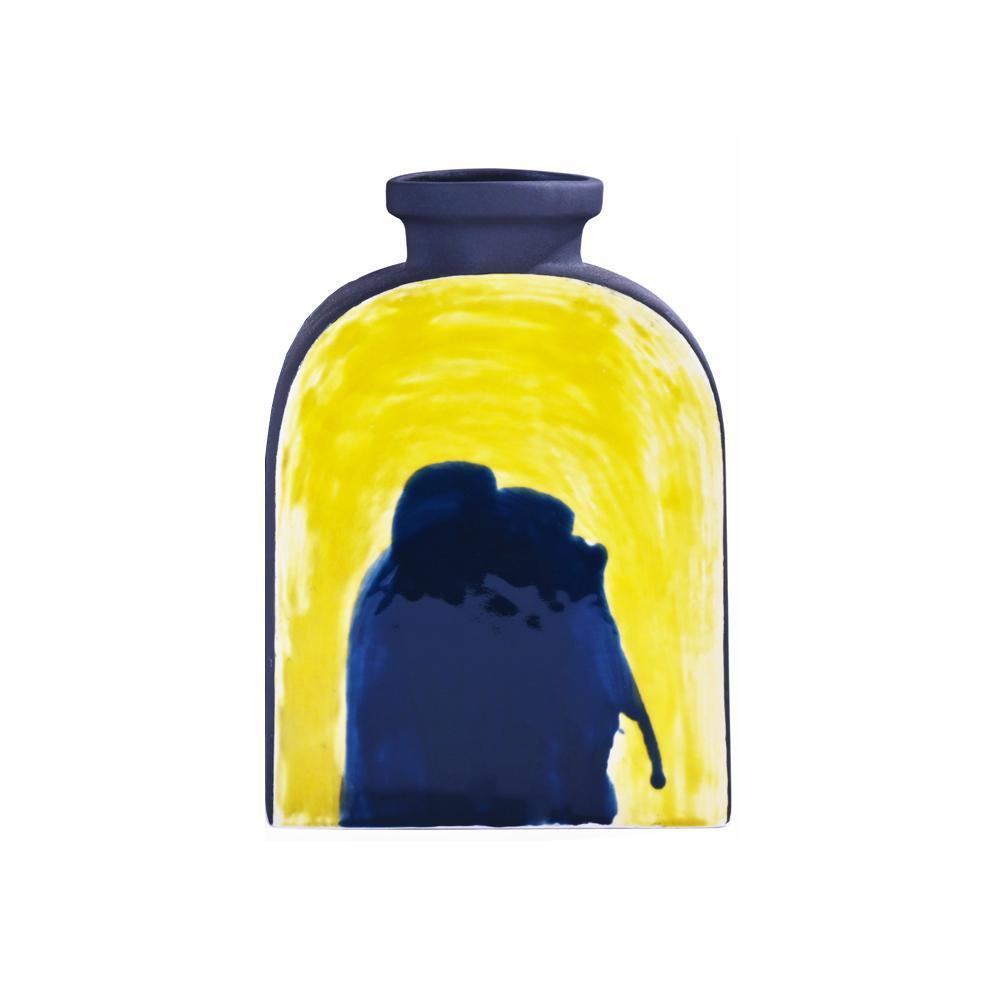 Blue & Yellow Ceramic Vase - Medium 607318