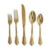 Versailles 5-Piece Flatware Set - Gold المطبخ وتناول الطعام