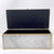 Glass Decorative Box with Metal Trim and Gold Marble Swirl - Large FC-ZS1909A