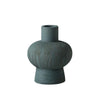 Ceramic Textured Vase - Teal ZD-014-B