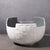 White Ceramic Planter with Grey Interior HPYG0324W