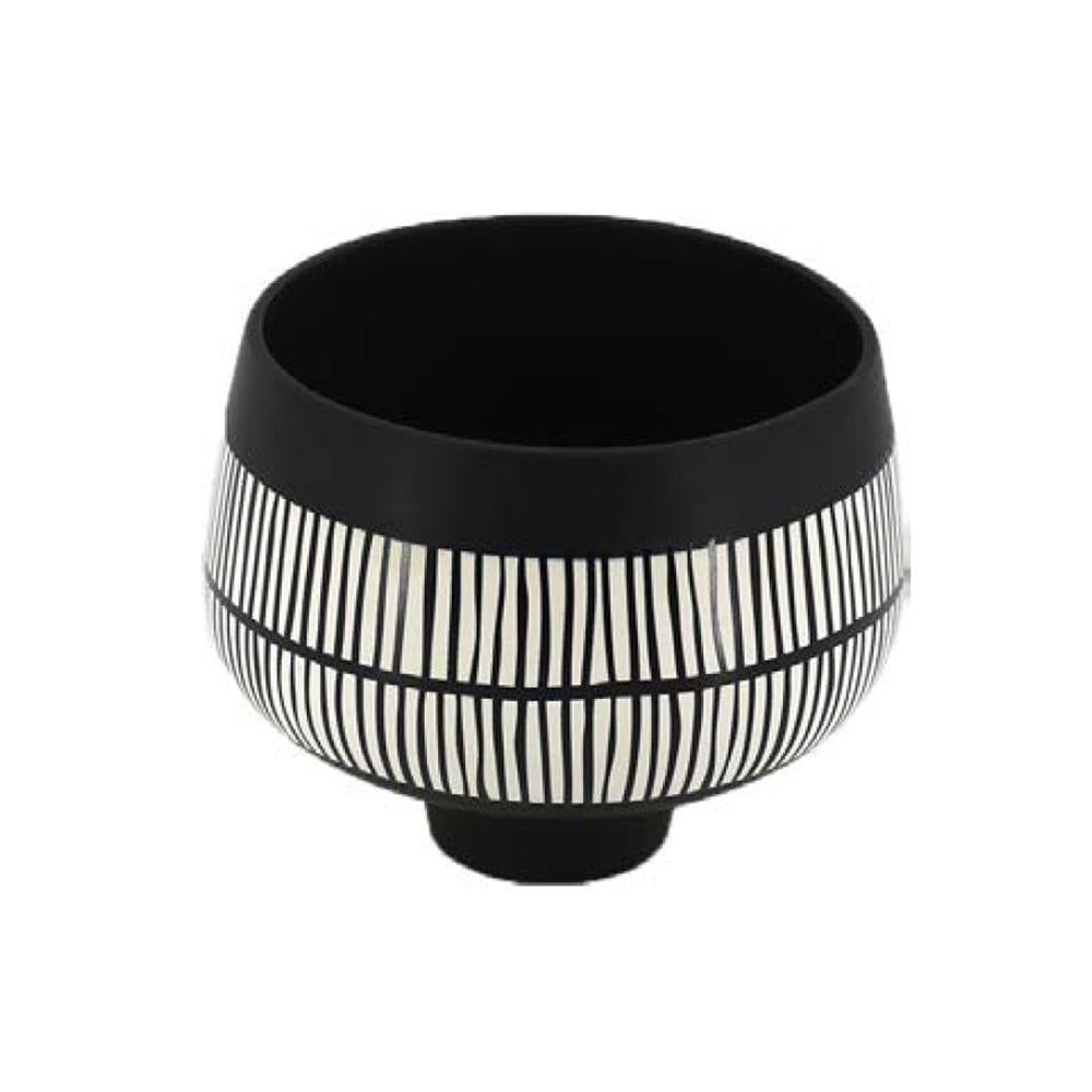 Black & White Ceramic Planter - Medium HPYG0315B2