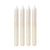 Box of 4 Tapered Candles - Cream FB-037-C