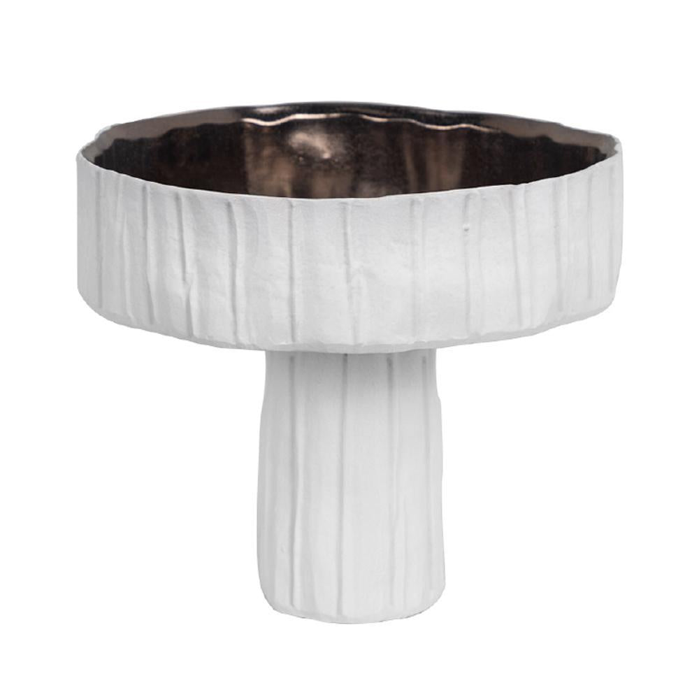 White Ceramic Bowl on Pedestal RYJSY3408J2