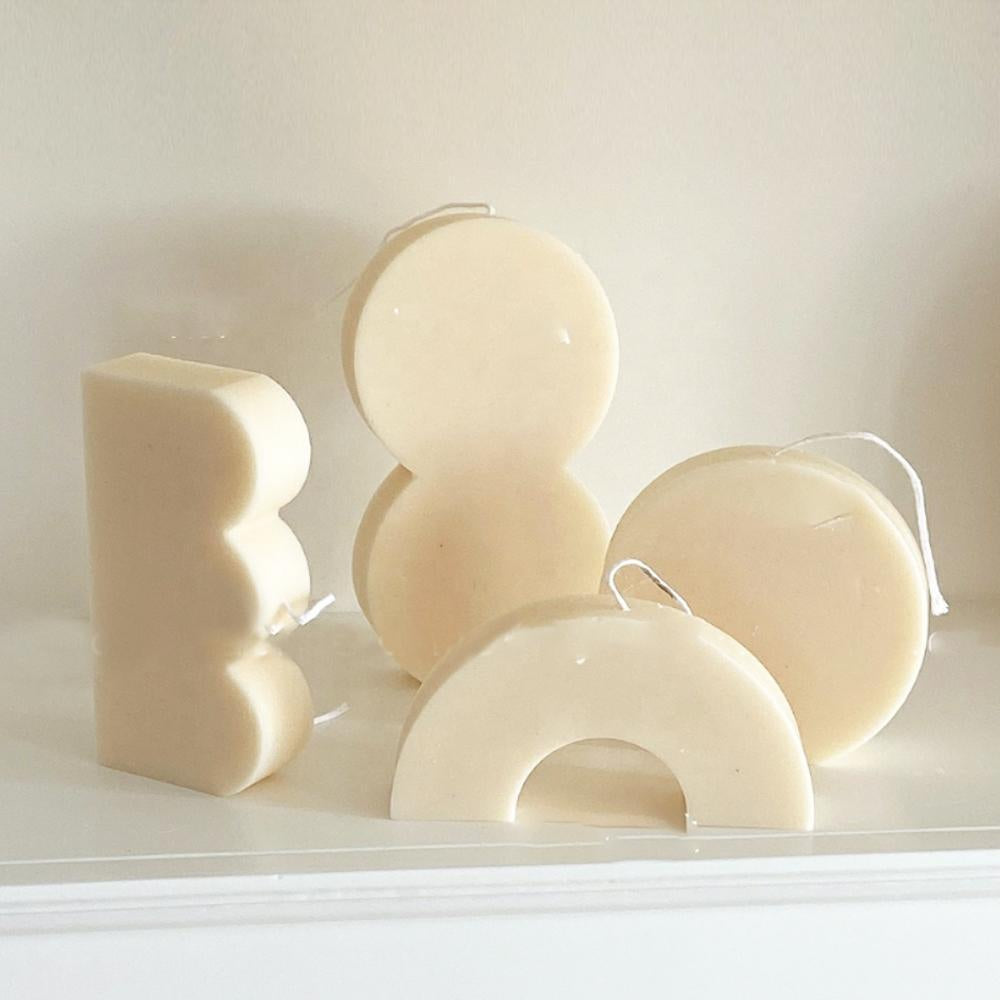 Set of 4 Geometric Candles FB-018