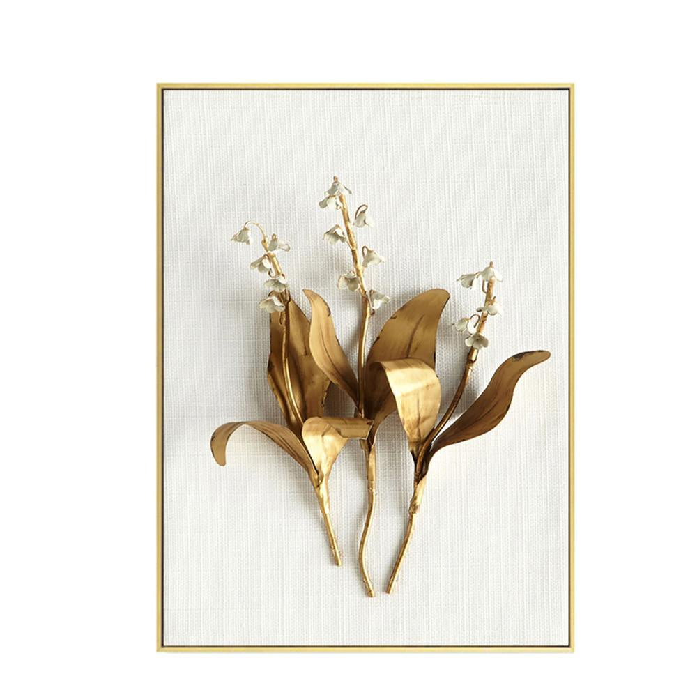 Gold Botanical Wall Art - A FA-H1815A