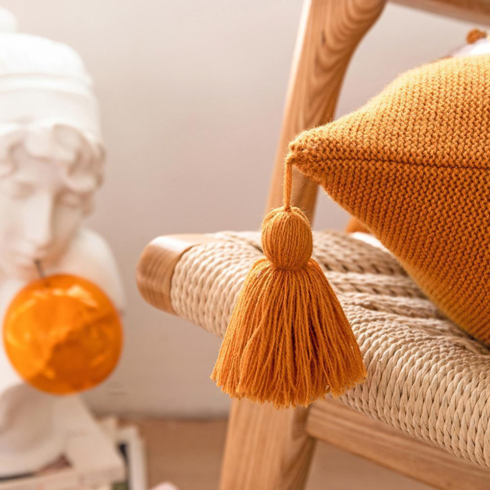 Rust Boho Embroidered Cushion MND217