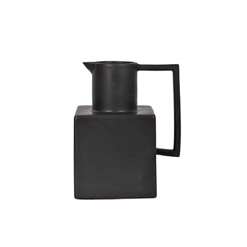 Black Ceramic Vase with Handle HPYG0345B