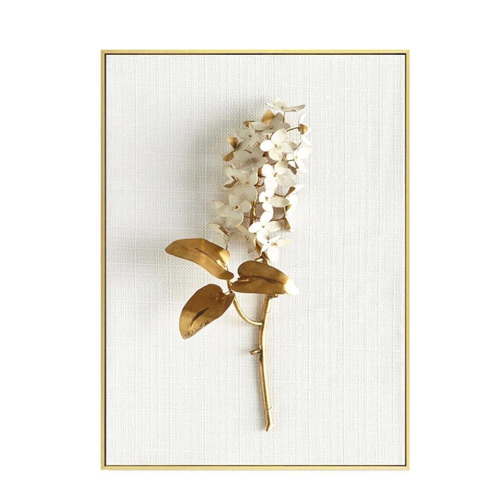Gold Botanical Wall Art - D FA-H1815D