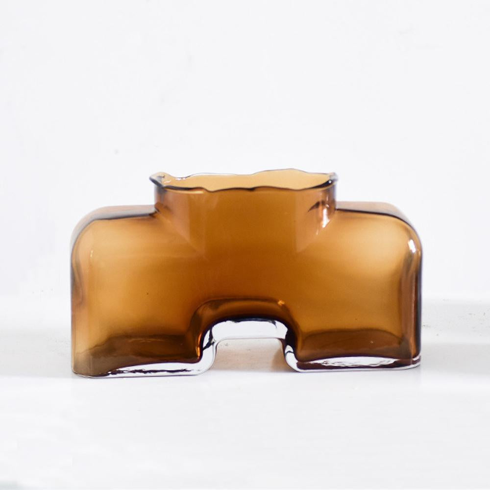 Amber Glass Vase - B FB-031