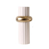 White & Gold Column Vase - Large FA-D2083A