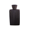 Deep Brown Striped Ceramic Vase مزهرية