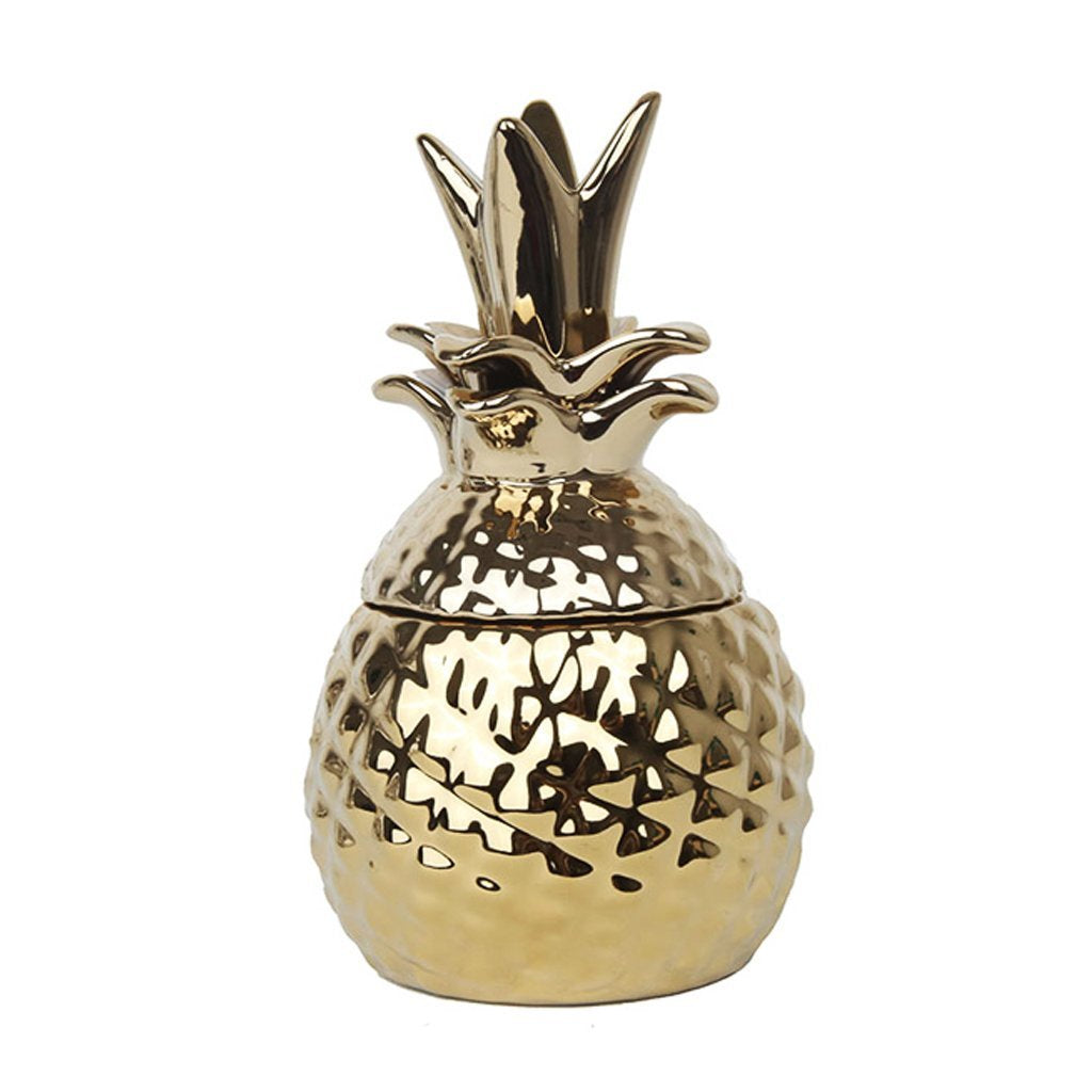 Gold Ceramic Pineapple Décor - B FL-D411B