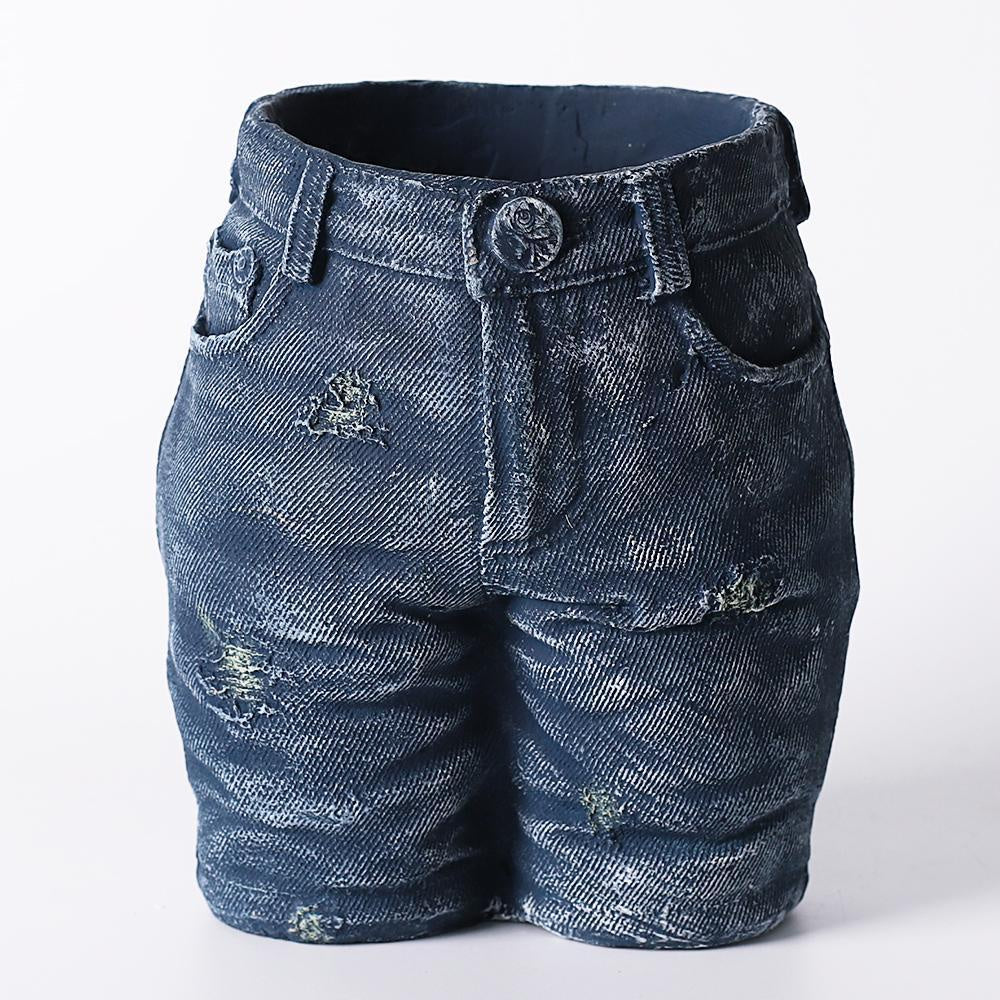 Blue Cement Planter - Jeans ZD-126