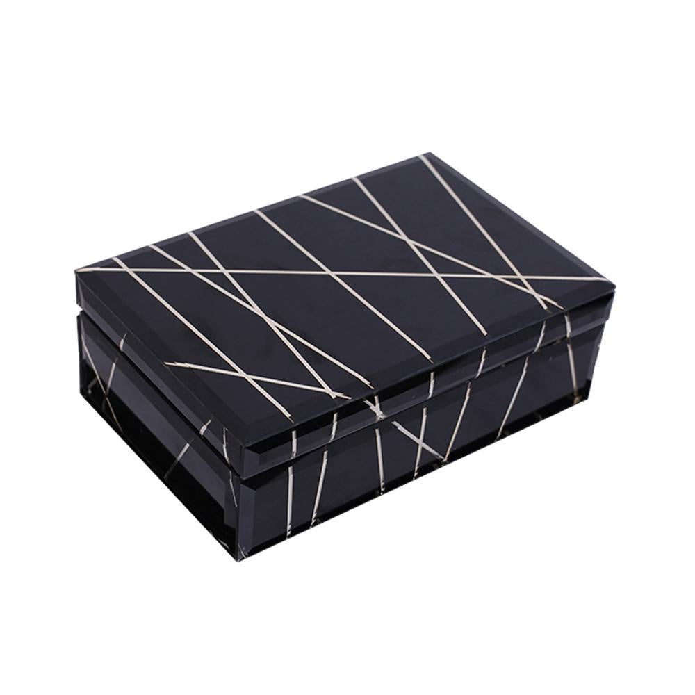 Black & Metallic Decorative Box - Large FC-ZS2038A
